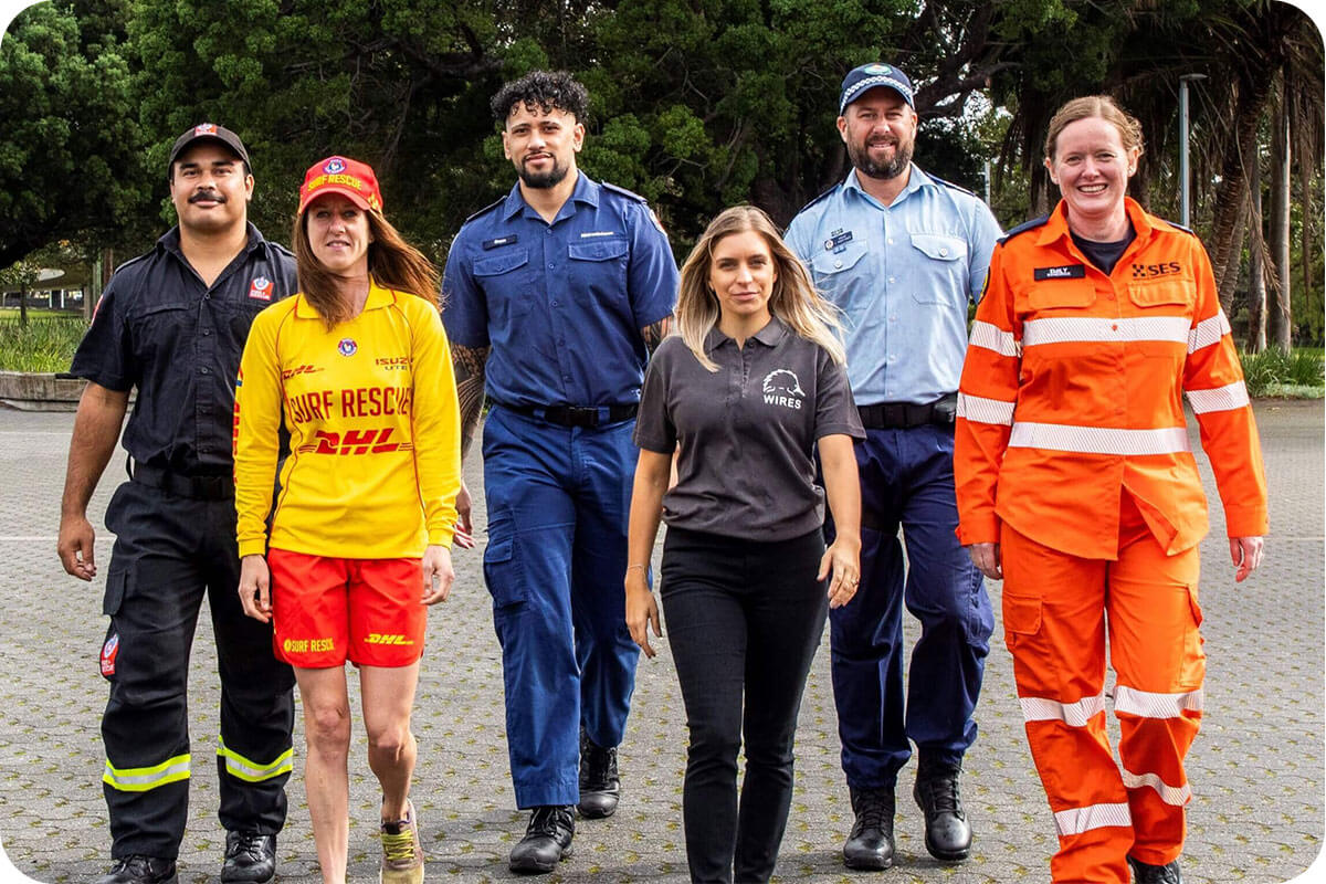 Community supporting first responders